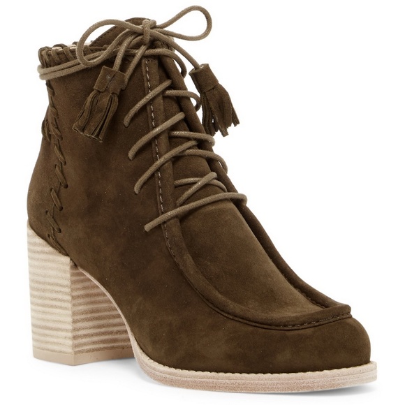 stuart weitzman suede lace up ankle boots